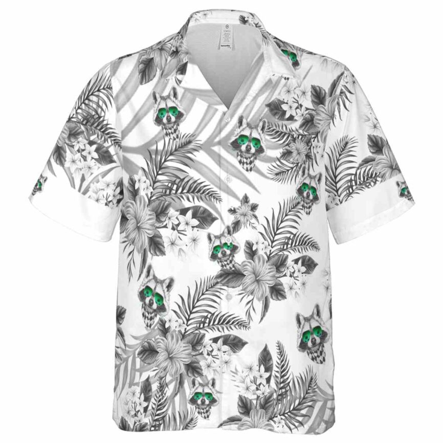 Raccoon Tropical Blossom Hawaiian Shirt Fashion forward