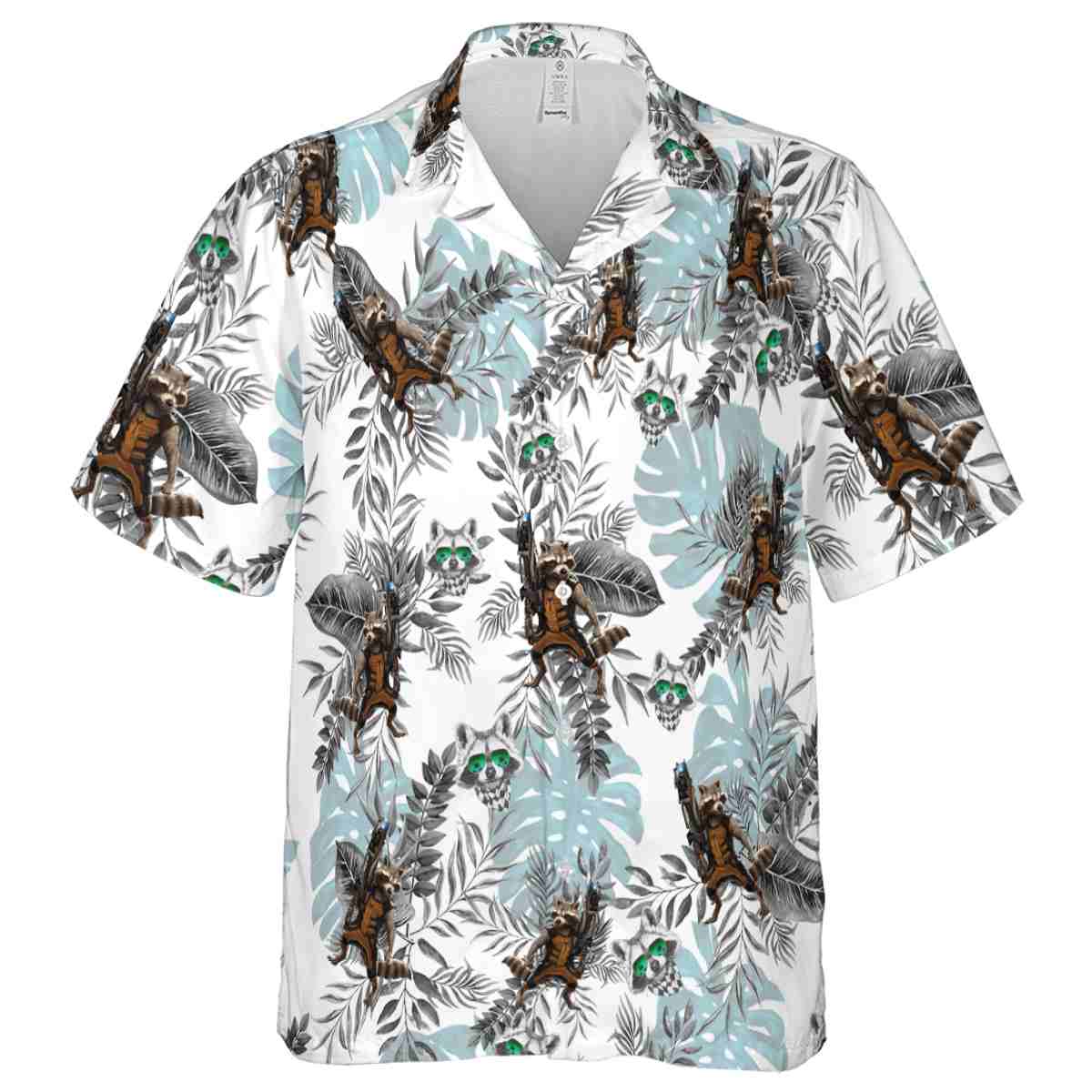 Raccoon Tropical Fronds Hawaiian Shirt Fashion forward Raccoon Tropical Fronds Hawaiian Shirt Fashion forward