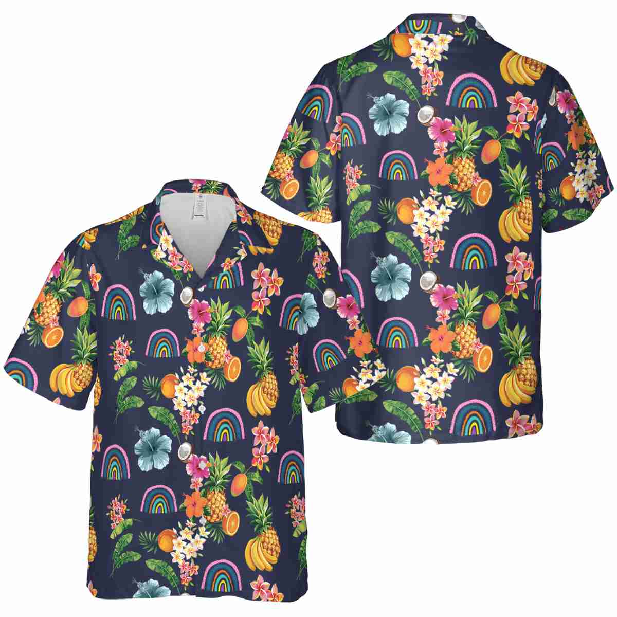 Rainbow Fruit Pattern Hawaiian Shirt Premium grade Rainbow Fruit Pattern Hawaiian Shirt Premium grade