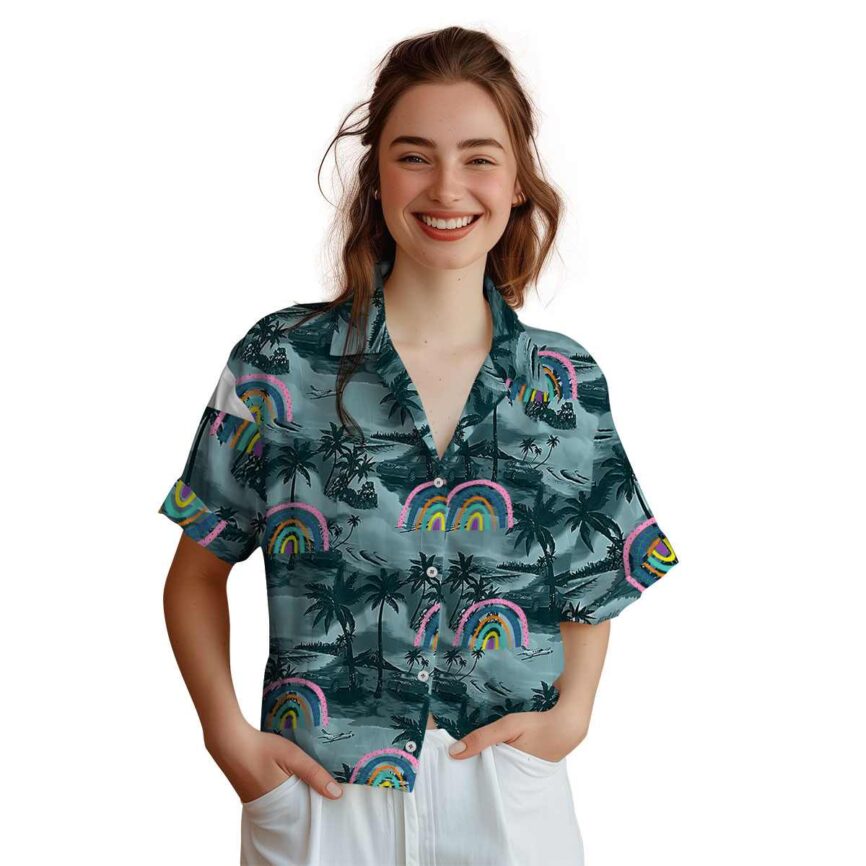 Rainbow Island Beach Hawaiian Shirt Top rated