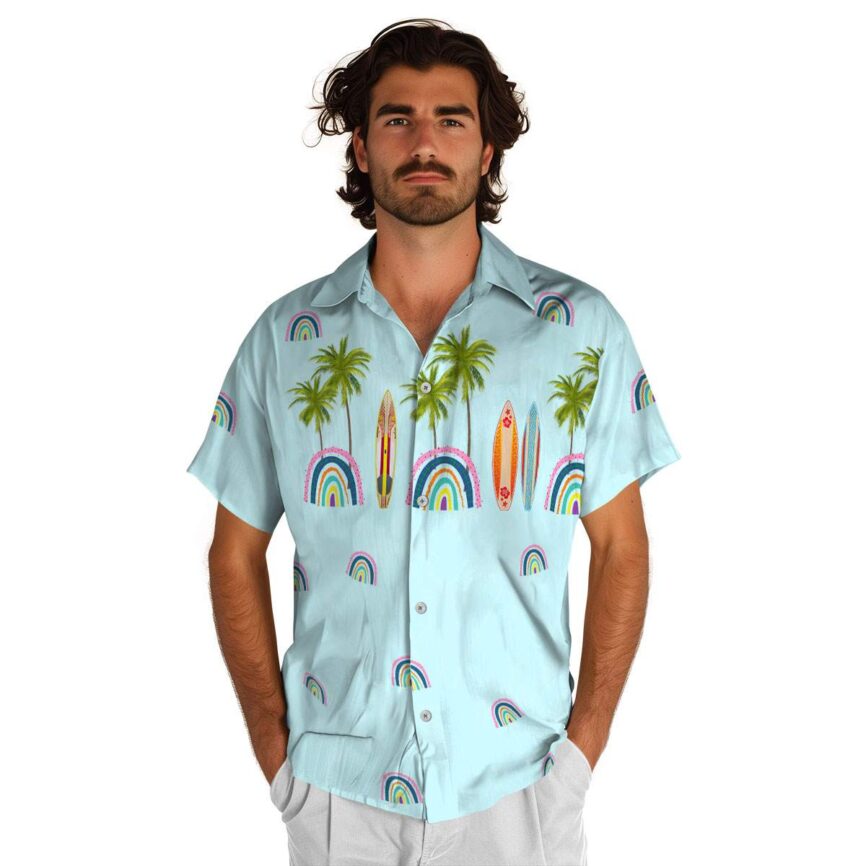 Rainbow Island Theme Hawaiian Shirt New Arrival