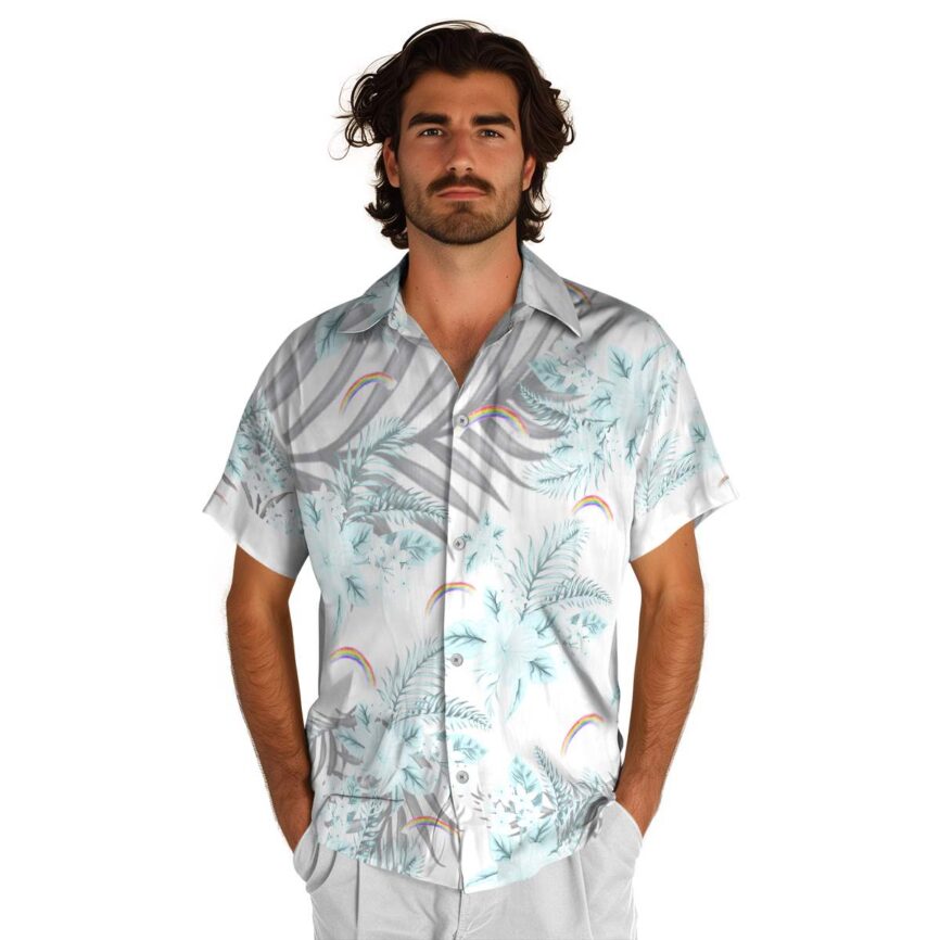 Rainbow Tropical Blossom Hawaiian Shirt New Arrival