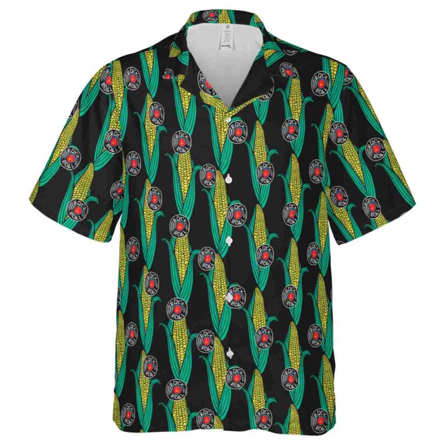 Rock And Roll Corn Element Hawaiian Shirt Fashion forward