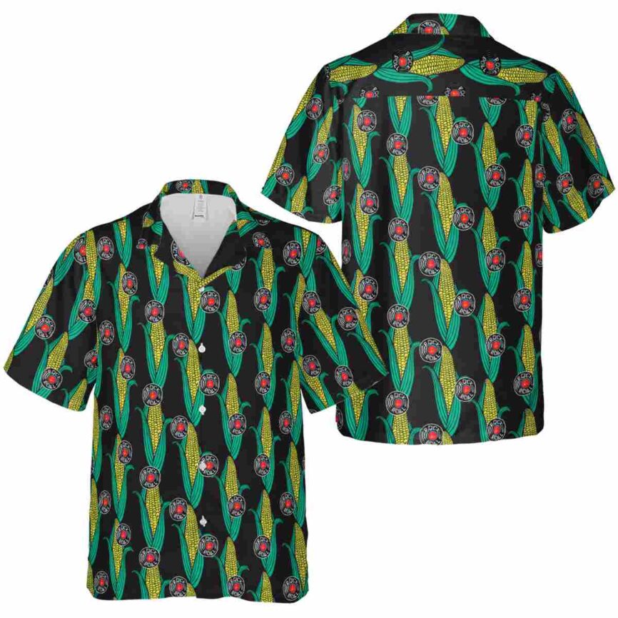 Rock And Roll Corn Element Hawaiian Shirt Premium grade