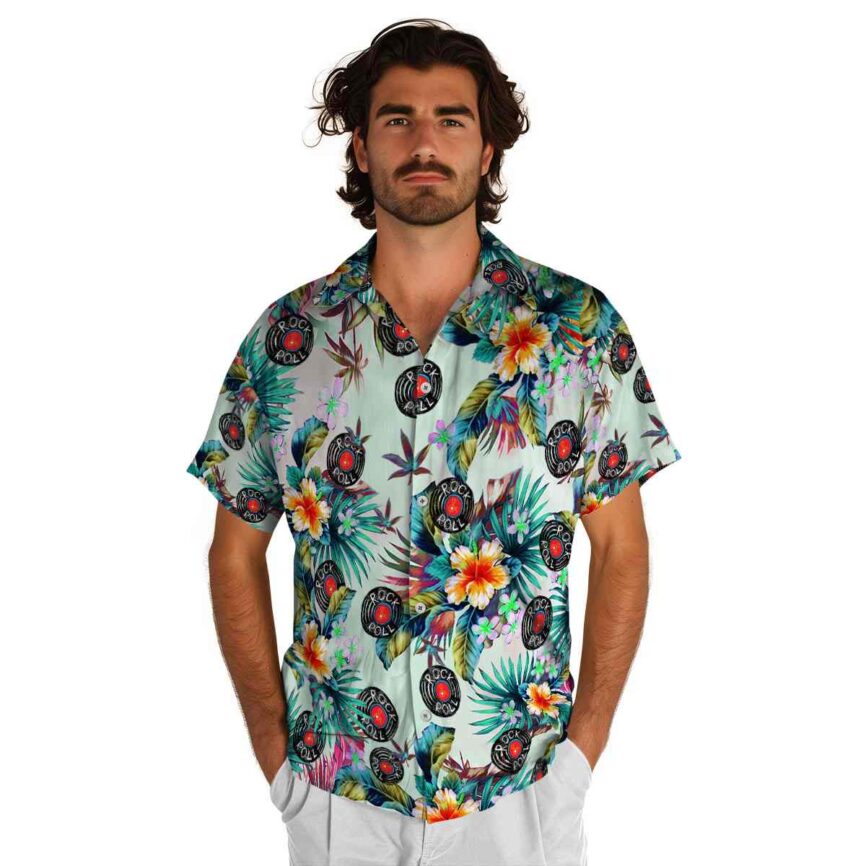 Rock And Roll Floral Burst Hawaiian Shirt New Arrival