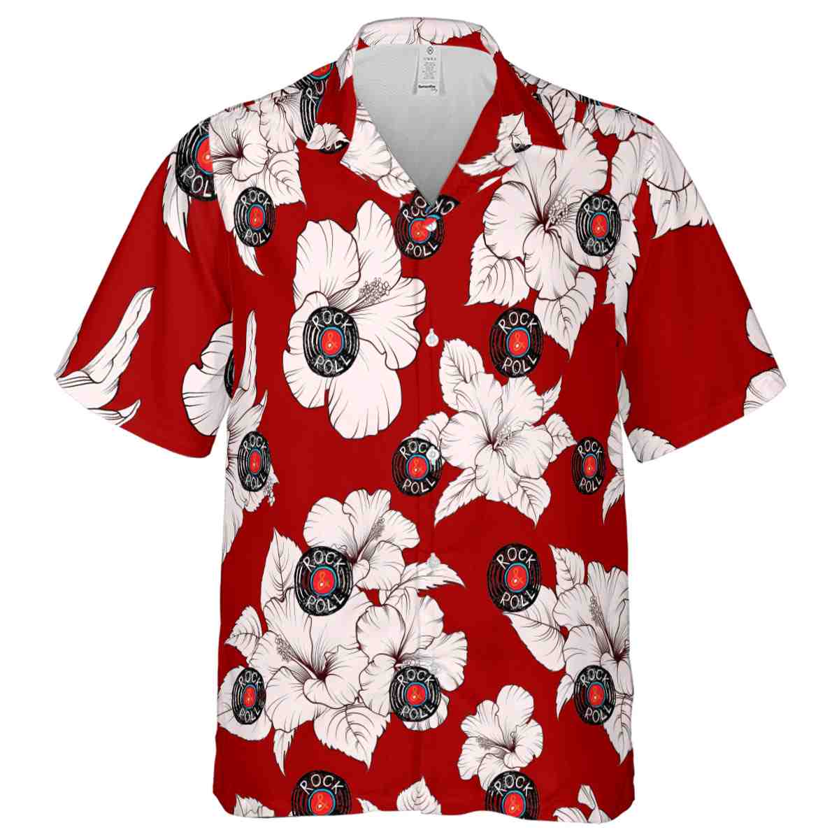 Rock And Roll Hibiscus Flower Hawaiian Shirt Fashion forward Rock And Roll Hibiscus Flower Hawaiian Shirt Fashion forward