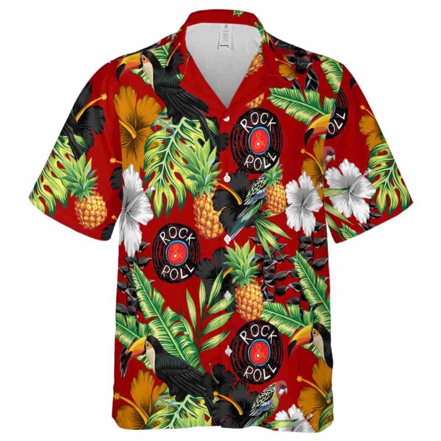 Rock And Roll Leafy Toucan Hawaiian Shirt Fashion forward