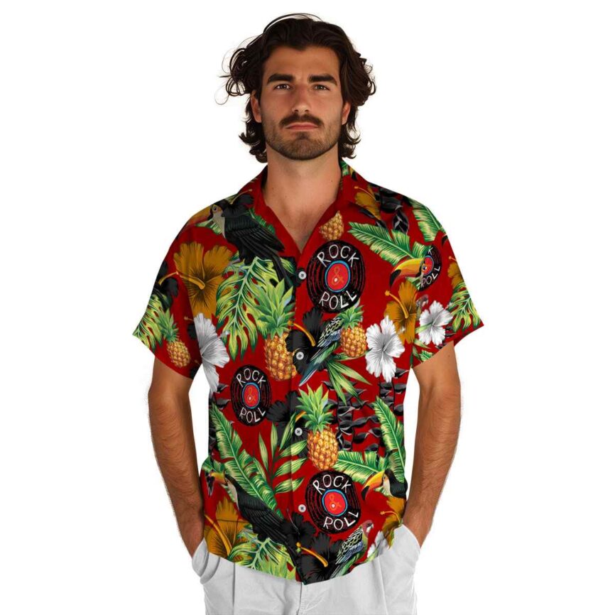 Rock And Roll Leafy Toucan Hawaiian Shirt New Arrival