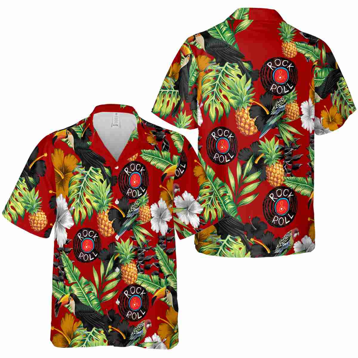 Rock And Roll Leafy Toucan Hawaiian Shirt Premium grade Rock And Roll Leafy Toucan Hawaiian Shirt Premium grade