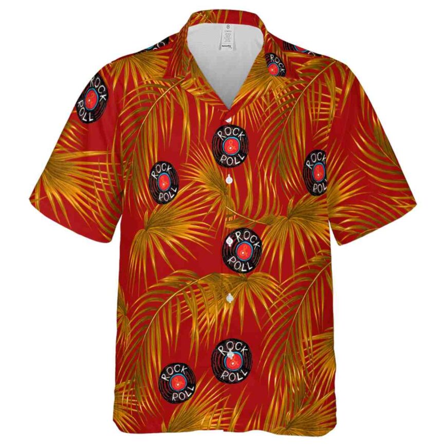 Rock And Roll Palm Frond Hawaiian Shirt Fashion forward