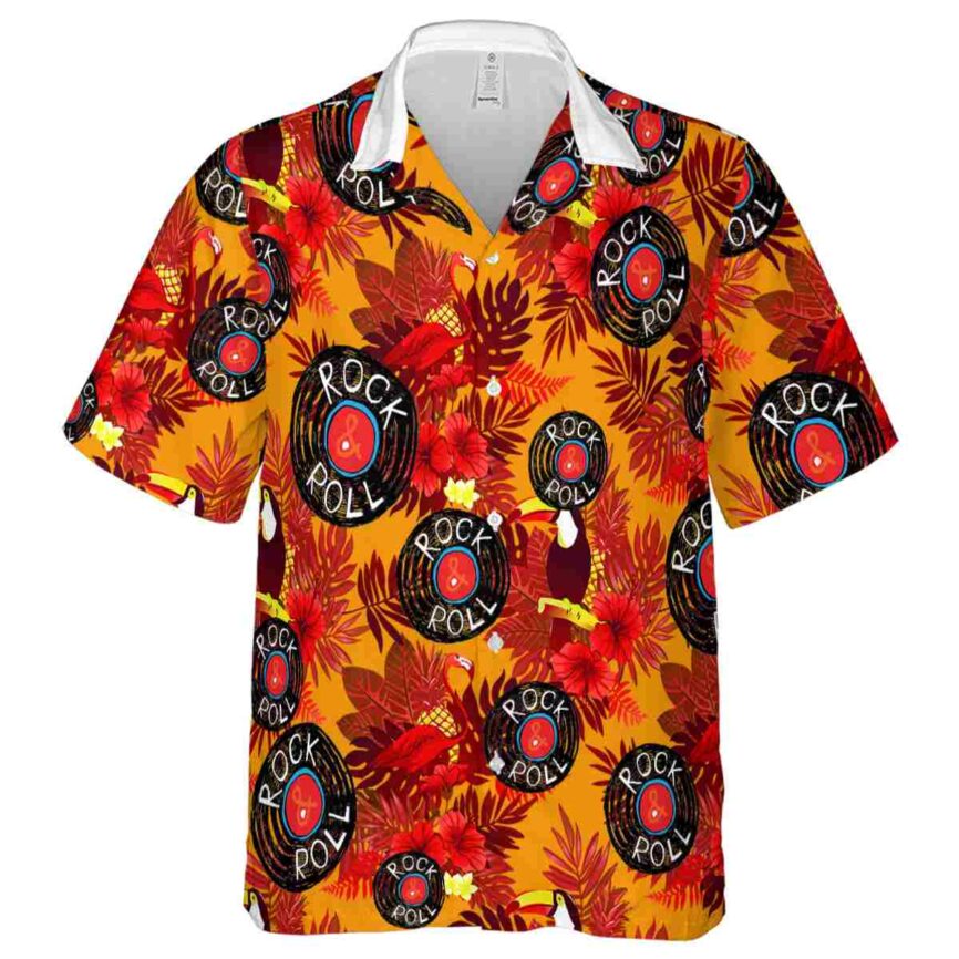 Rock And Roll Tropical Bird Hawaiian Shirt Fashion forward