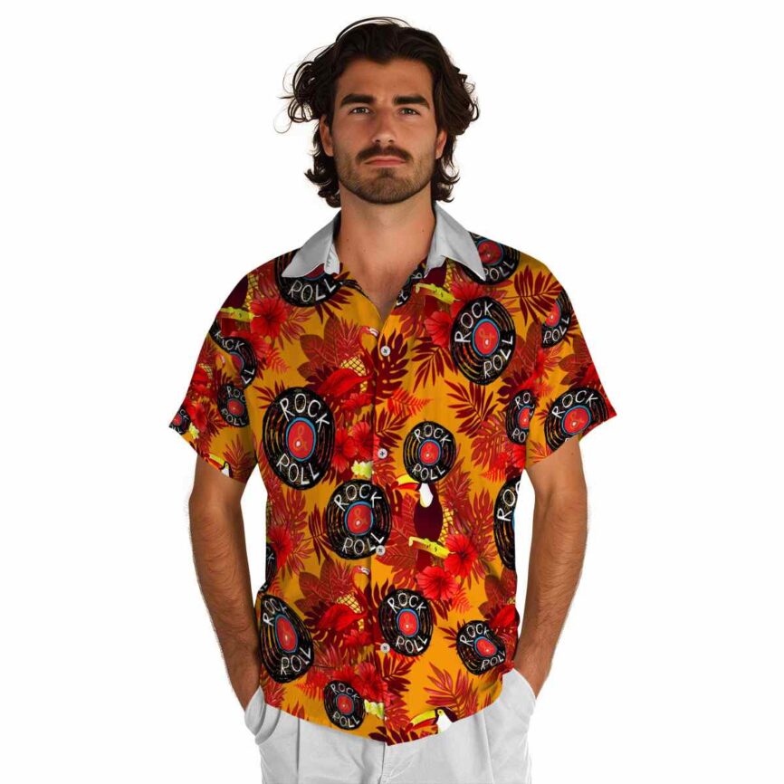 Rock And Roll Tropical Bird Hawaiian Shirt New Arrival