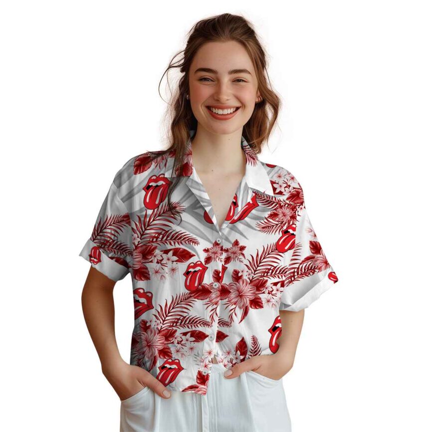 Rock And Roll Tropical Blossom Hawaiian Shirt Top rated