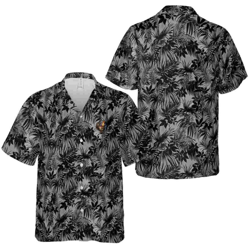 Rooster Foliage Print Hawaiian Shirt Premium grade