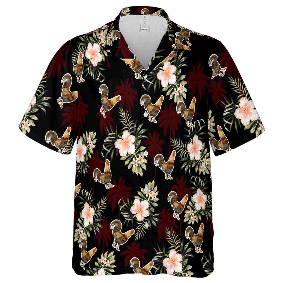 Rooster Hibiscus Palm Hawaiian Shirt Fashion forward Rooster Hibiscus Palm Hawaiian Shirt Fashion forward