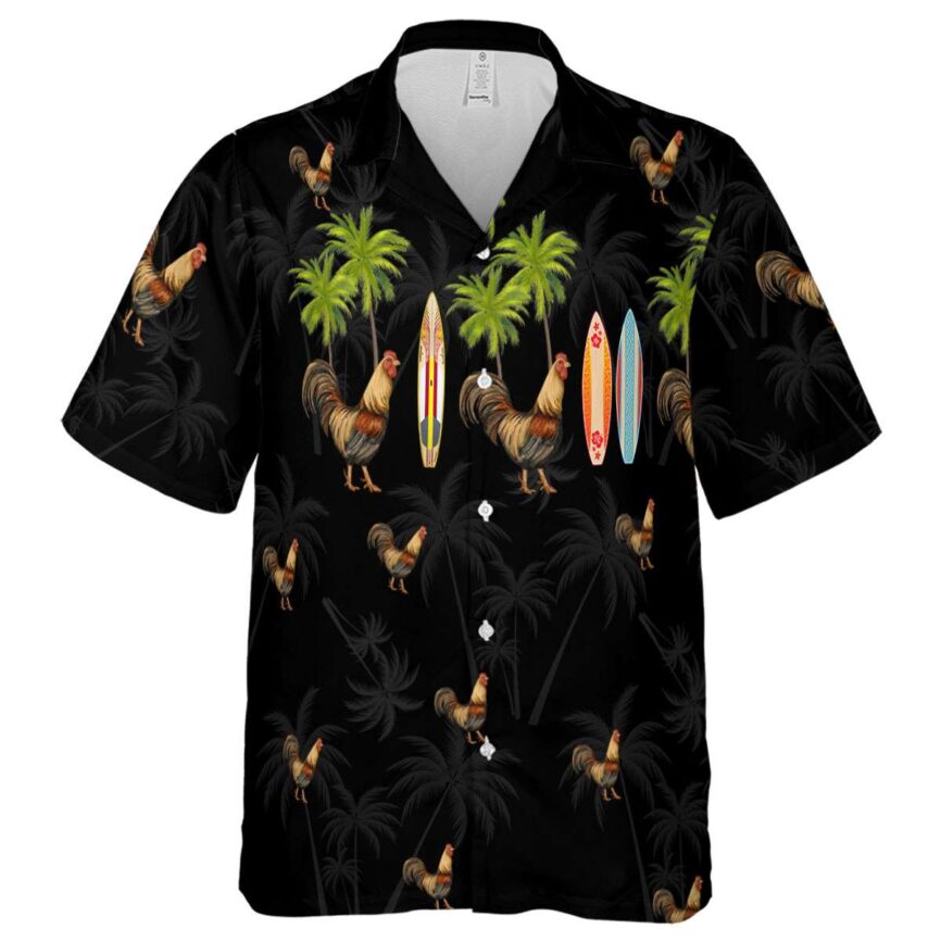 Rooster Island Theme Hawaiian Shirt Fashion forward
