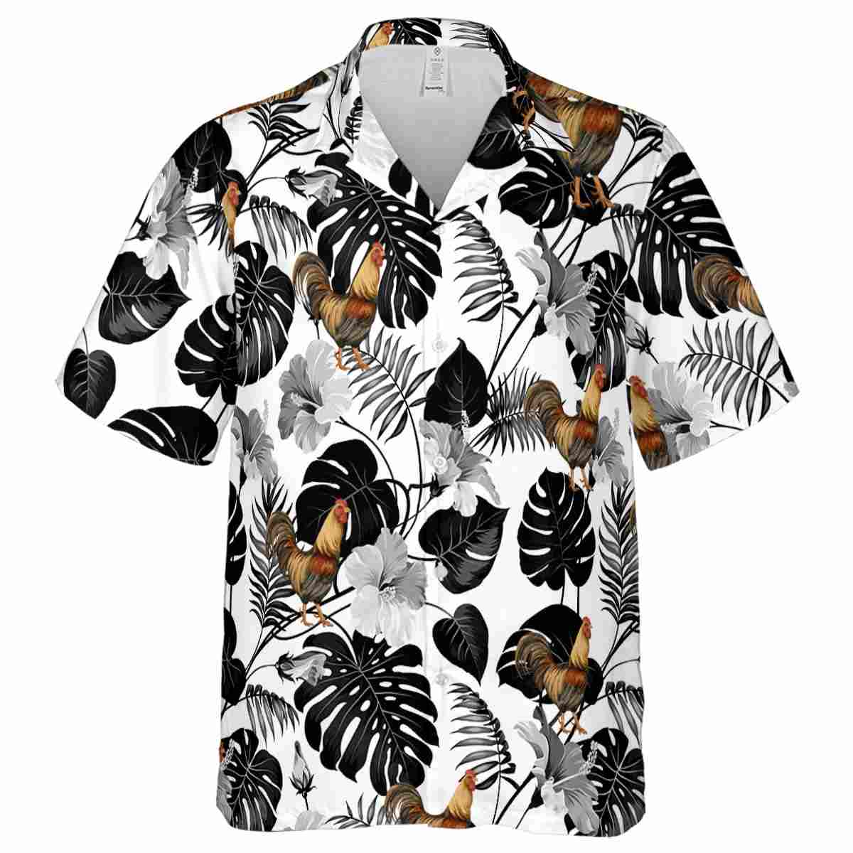 Rooster Leaf Pattern Hawaiian Shirt Fashion forward Rooster Leaf Pattern Hawaiian Shirt Fashion forward