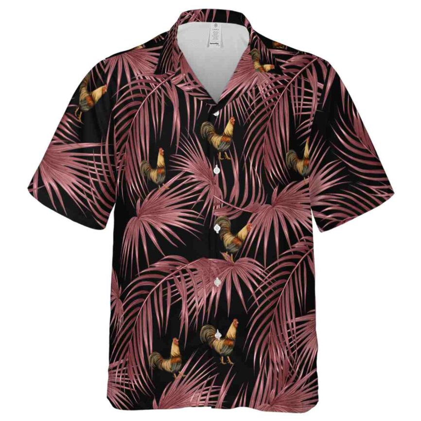 Rooster Palm Frond Hawaiian Shirt Fashion forward