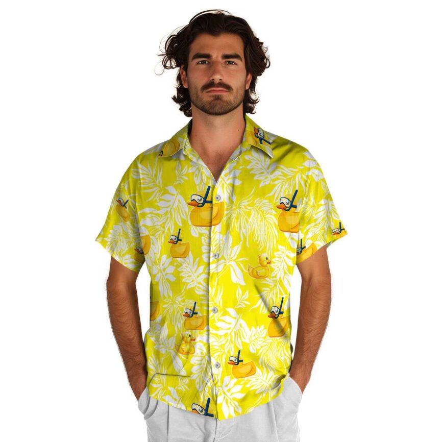 Rubber Duck Bold Foliage Hawaiian Shirt New Arrival