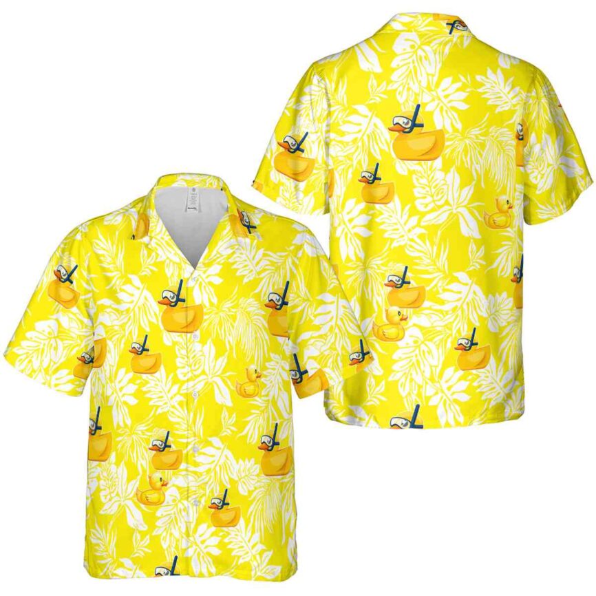 Rubber Duck Bold Foliage Hawaiian Shirt Premium grade