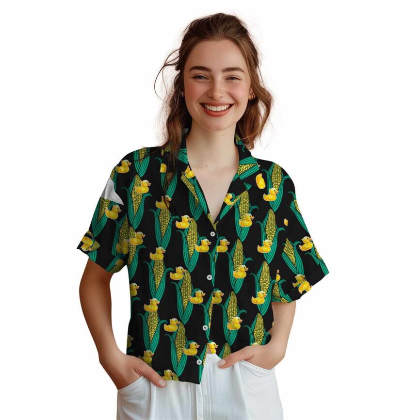 Rubber Duck Corn Element Hawaiian Shirt Top rated