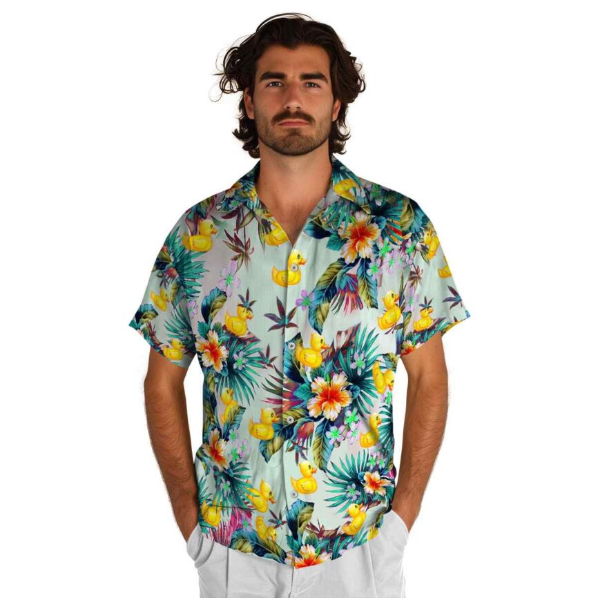 Rubber Duck Floral Burst Hawaiian Shirt New Arrival