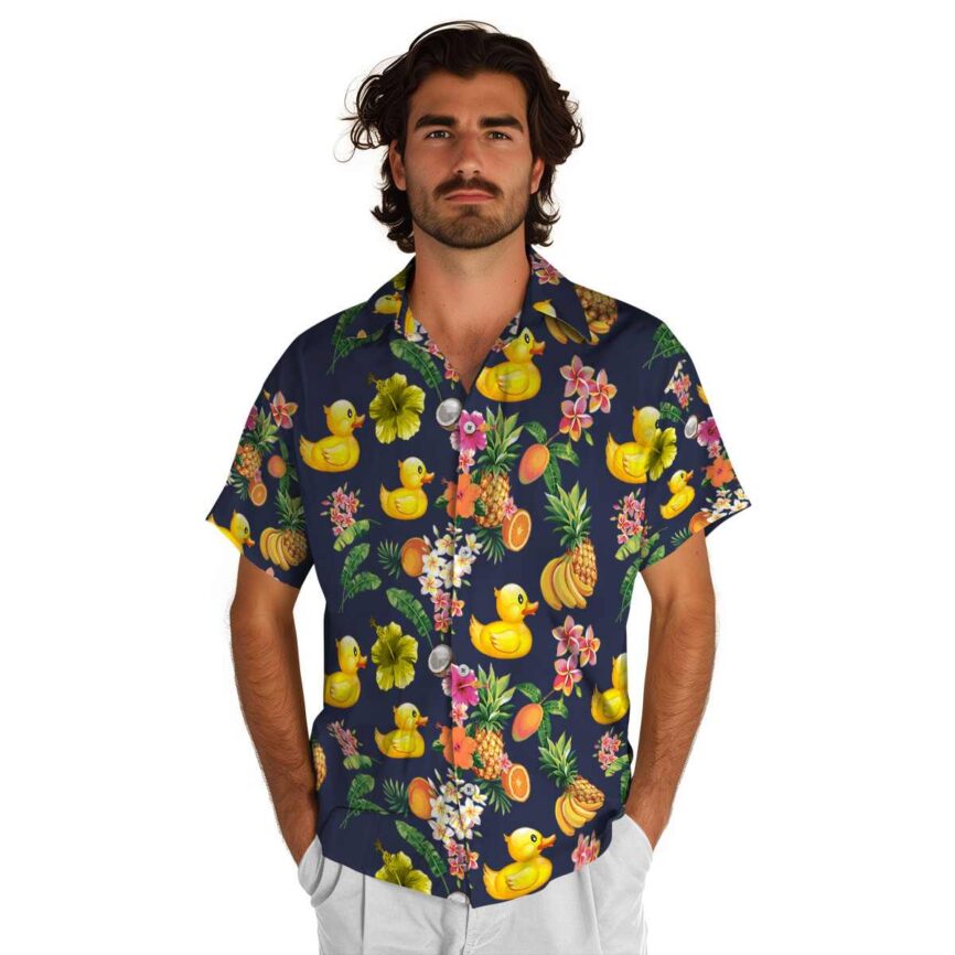 Rubber Duck Fruit Pattern Hawaiian Shirt New Arrival