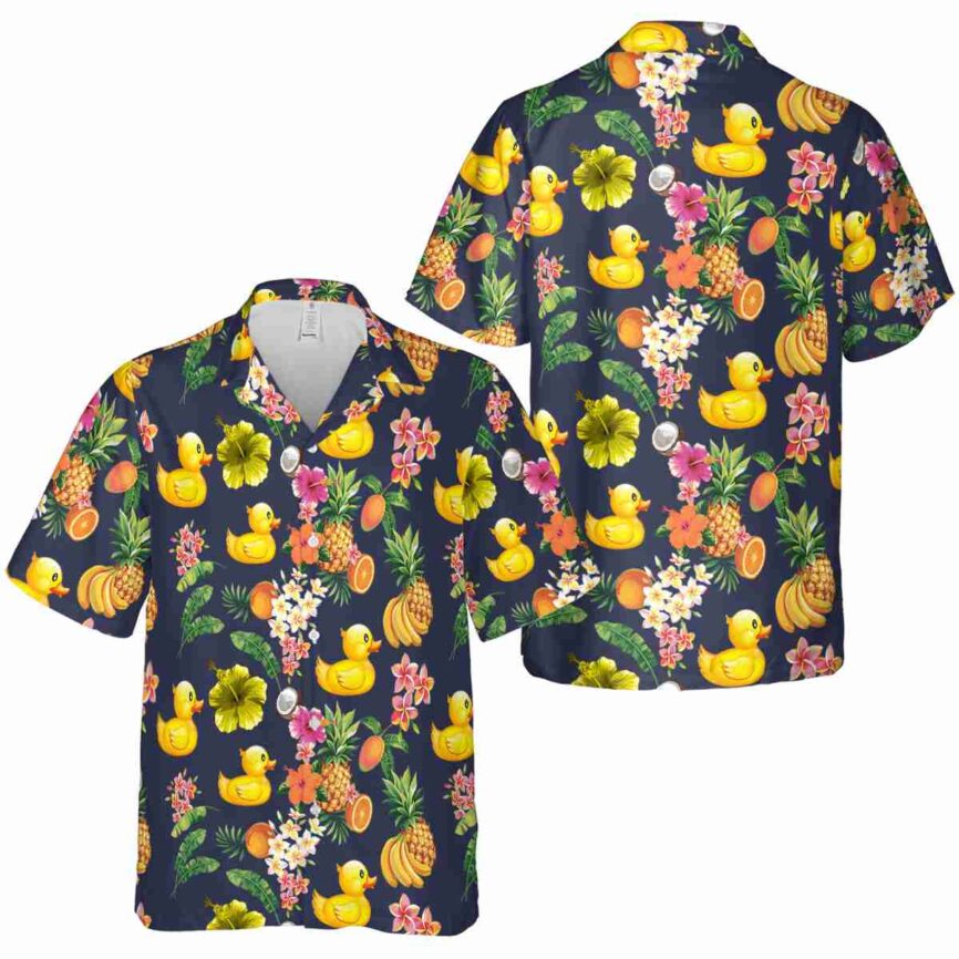 Rubber Duck Fruit Pattern Hawaiian Shirt Premium grade