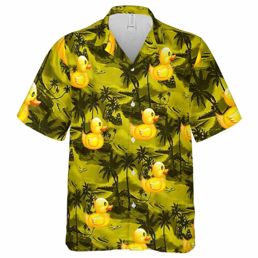 Rubber Duck Island Beach Hawaiian Shirt Fashion forward