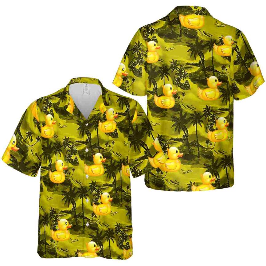 Rubber Duck Island Beach Hawaiian Shirt Premium grade