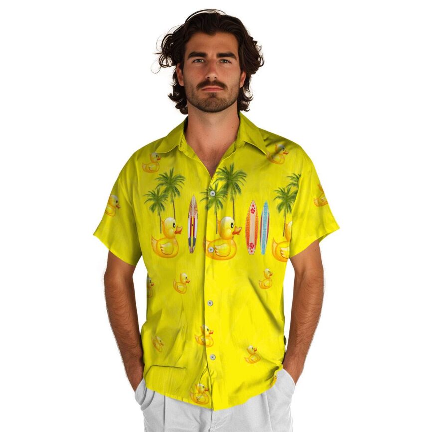Rubber Duck Island Theme Hawaiian Shirt New Arrival