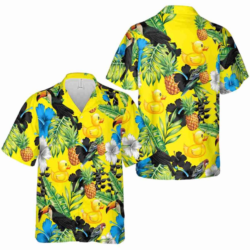 Rubber Duck Leafy Toucan Hawaiian Shirt Premium grade