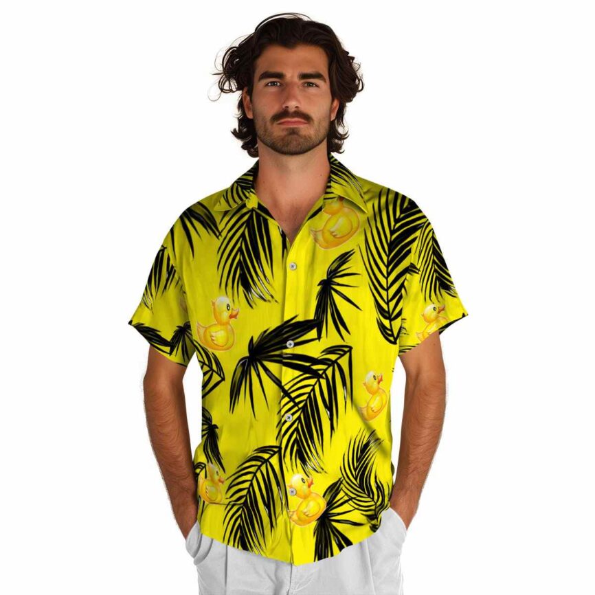 Rubber Duck Monochrome Palm Hawaiian Shirt New Arrival