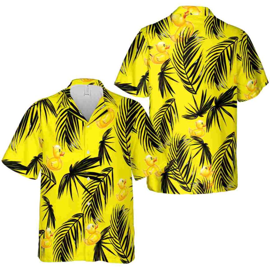 Rubber Duck Monochrome Palm Hawaiian Shirt Premium grade