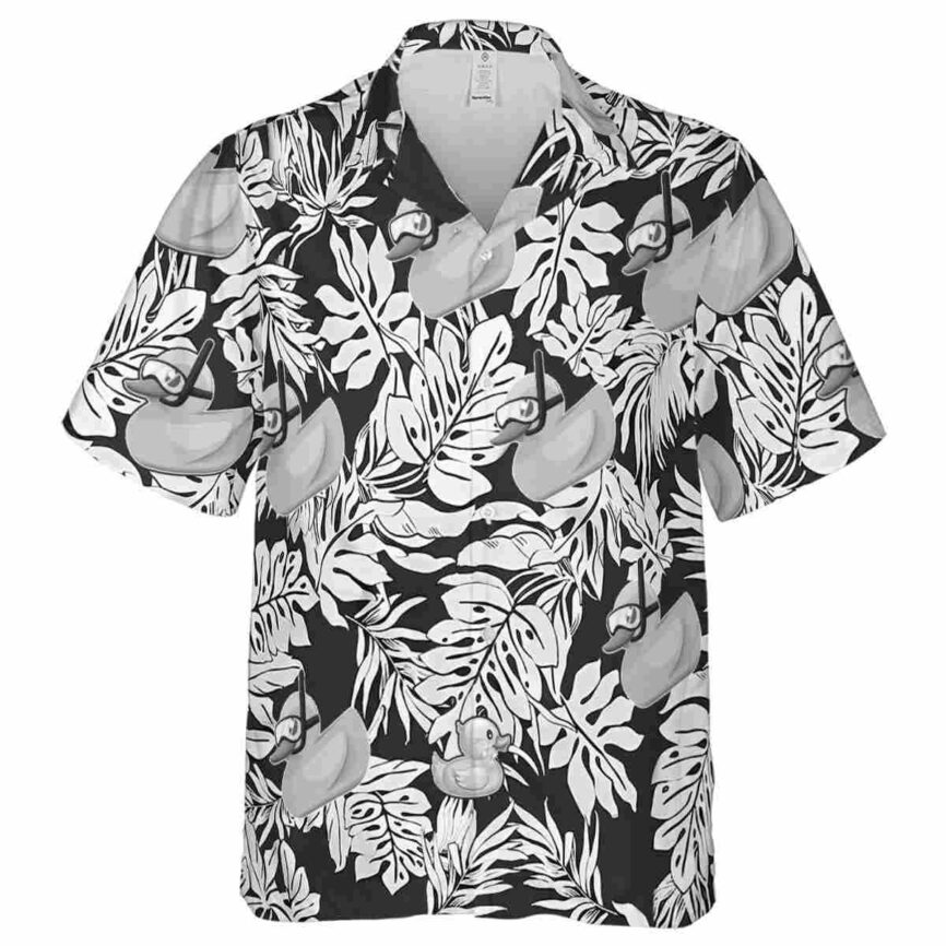 Rubber Duck Monstera Foliage Hawaiian Shirt Fashion forward