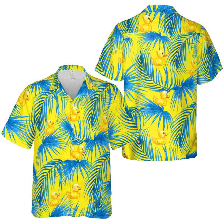 Rubber Duck Palm Frond Hawaiian Shirt Premium grade