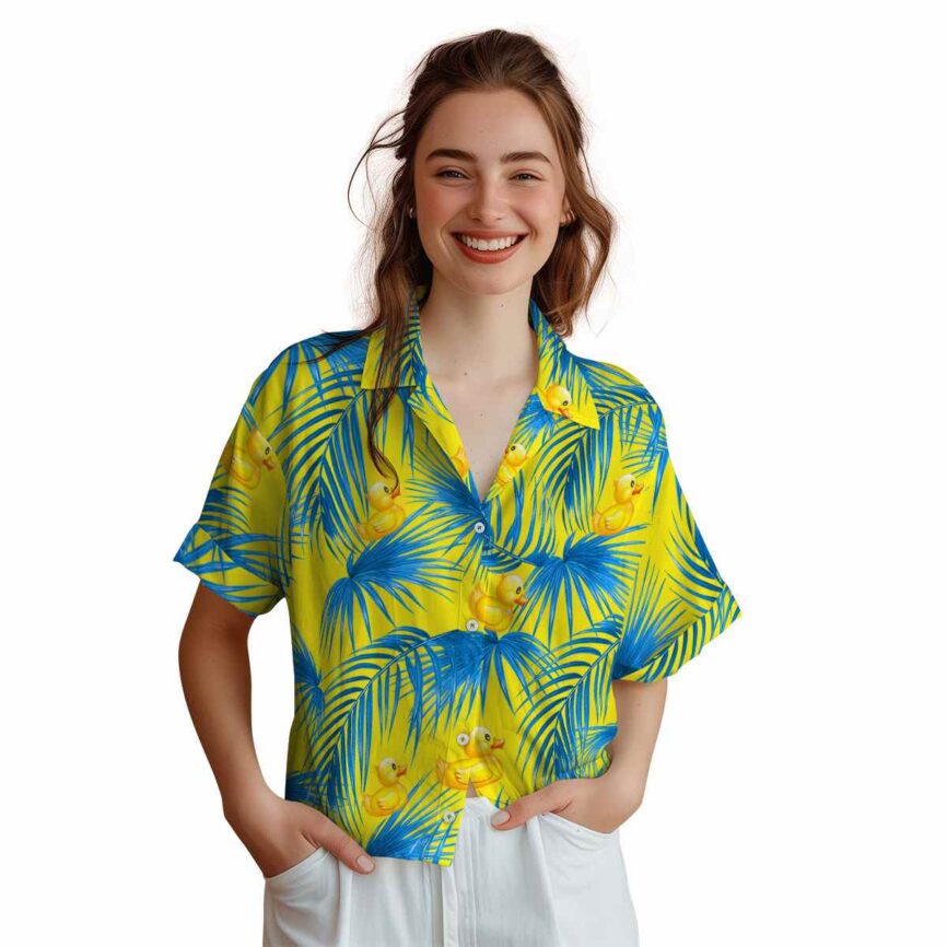 Rubber Duck Palm Frond Hawaiian Shirt Top rated