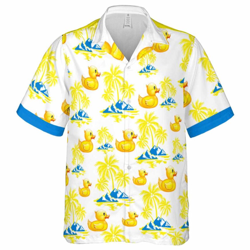 Rubber Duck Palm Island Graphic Hawaiian Shirt Fashion forward