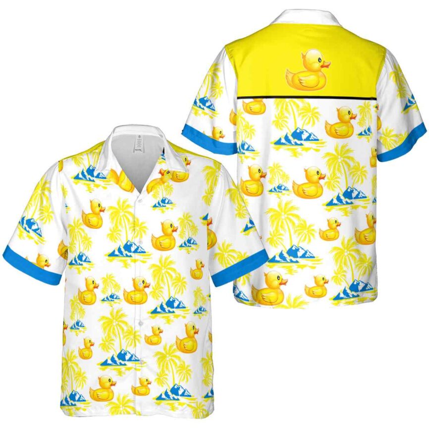 Rubber Duck Palm Island Graphic Hawaiian Shirt Premium grade
