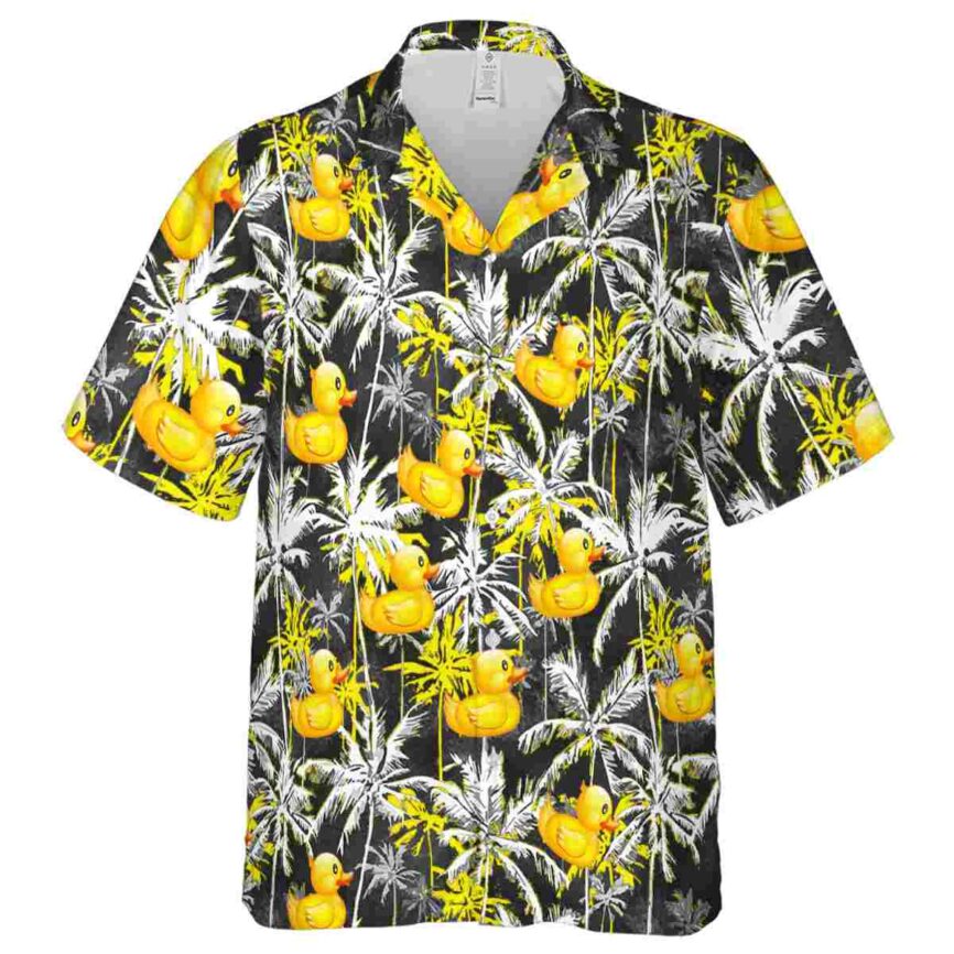 Rubber Duck Palm Themed Hawaiian Shirt Fashion forward