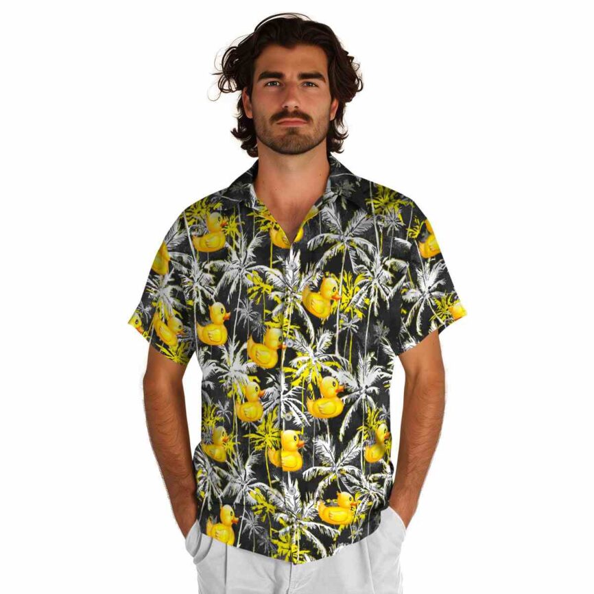 Rubber Duck Palm Themed Hawaiian Shirt New Arrival