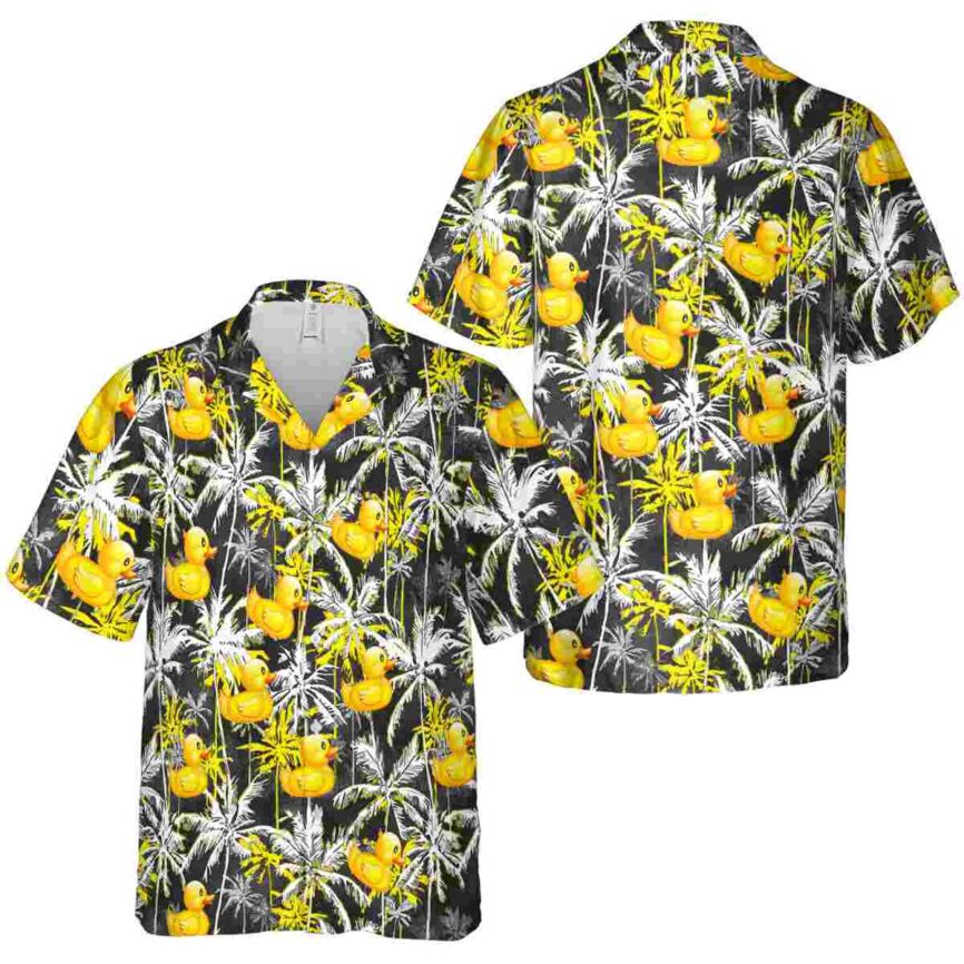 Rubber Duck Palm Themed Hawaiian Shirt Premium grade