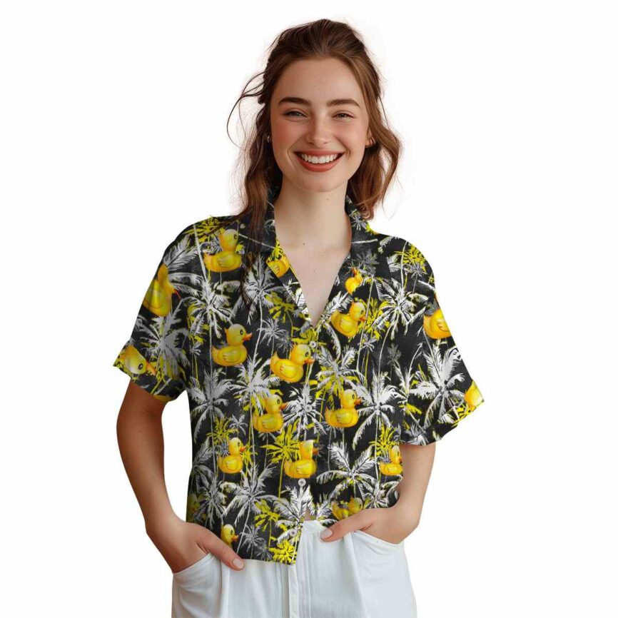 Rubber Duck Palm Themed Hawaiian Shirt Top rated