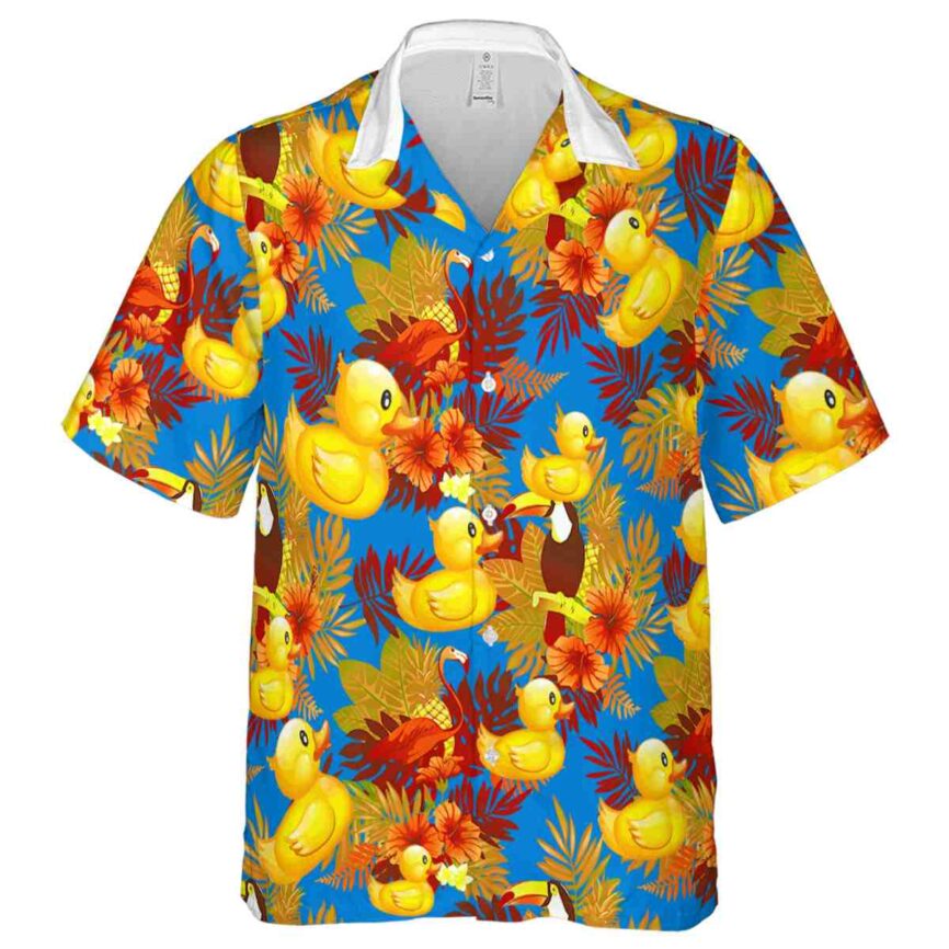 Rubber Duck Tropical Bird Hawaiian Shirt Fashion forward