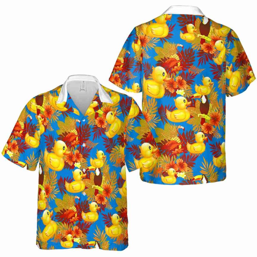 Rubber Duck Tropical Bird Hawaiian Shirt Premium grade
