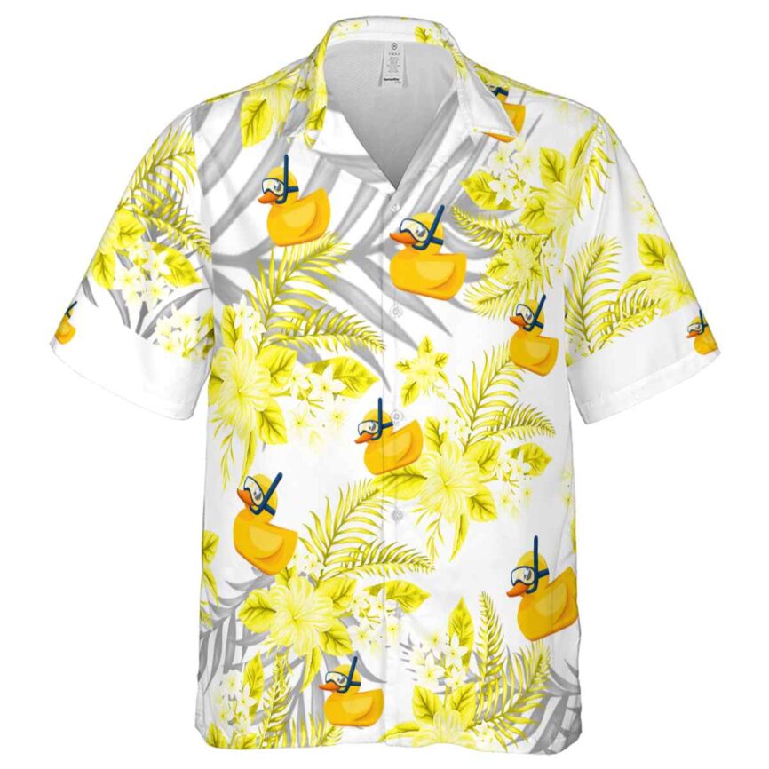 Rubber Duck Tropical Blossom Hawaiian Shirt Fashion forward
