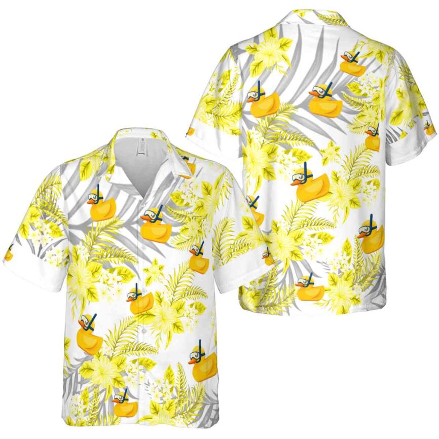 Rubber Duck Tropical Blossom Hawaiian Shirt Premium grade