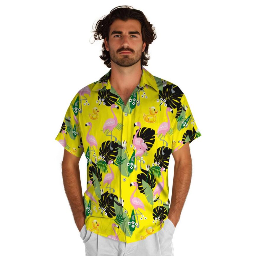Rubber Duck Tropical Flamingo Hawaiian Shirt New Arrival