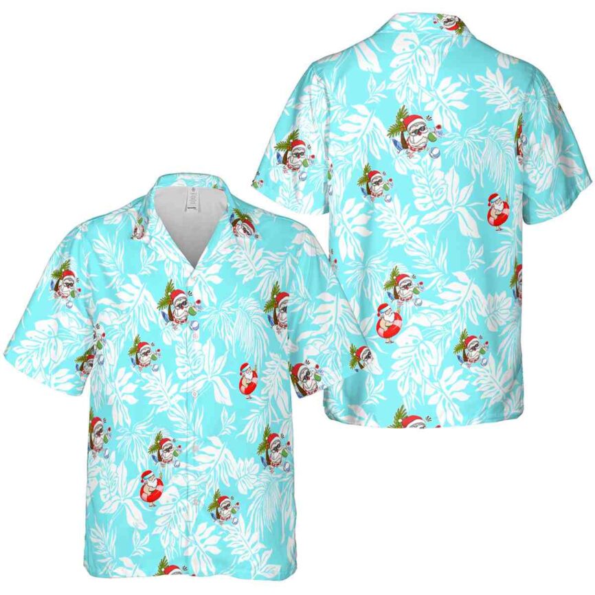 Santa Bold Foliage Hawaiian Shirt Premium grade