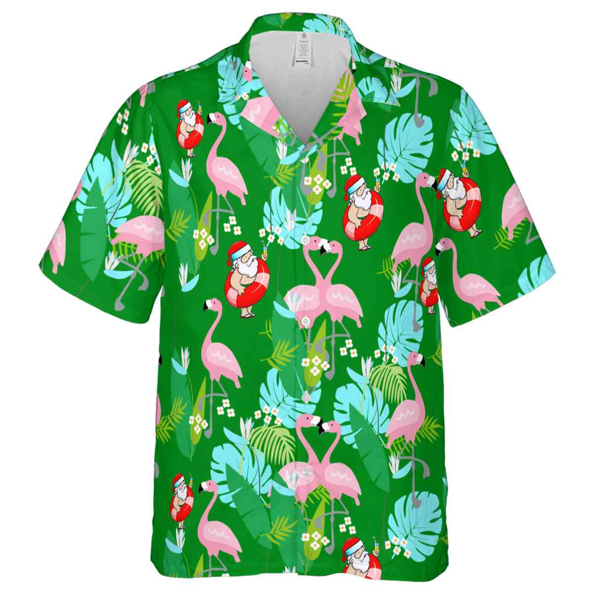 Santa Flamingo Leaf Hawaiian Shirt Fashion forward Santa Flamingo Leaf Hawaiian Shirt Fashion forward